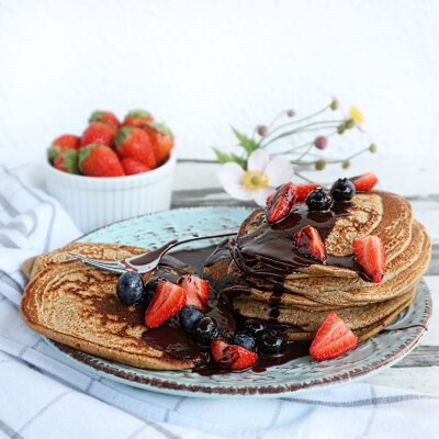 Pancakes mit Chaga - Rezept: Pancakes mit Chaga