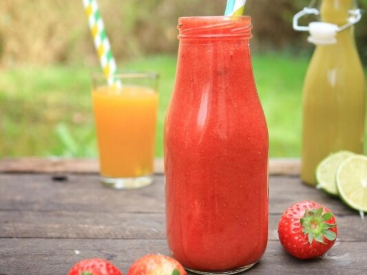 Maitake Erdbeer Smoothie - Rezept: Maitake Erdbeer Smoothie