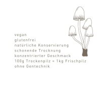 100 g Wald & Wiesen Mix, getrocknete BIO Pilze