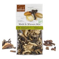 30 g Wald & Wiesen Mix, getrocknete BIO Pilze